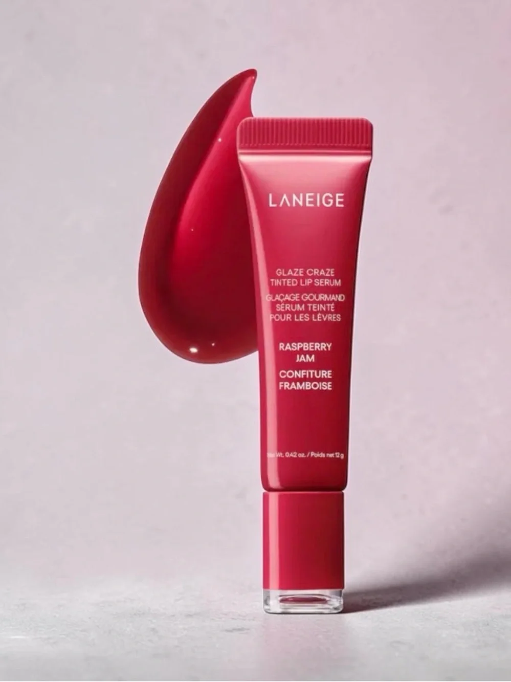 LANEIGE Glaze Craze Tinted Lip Serum — Raspberry Jam Red